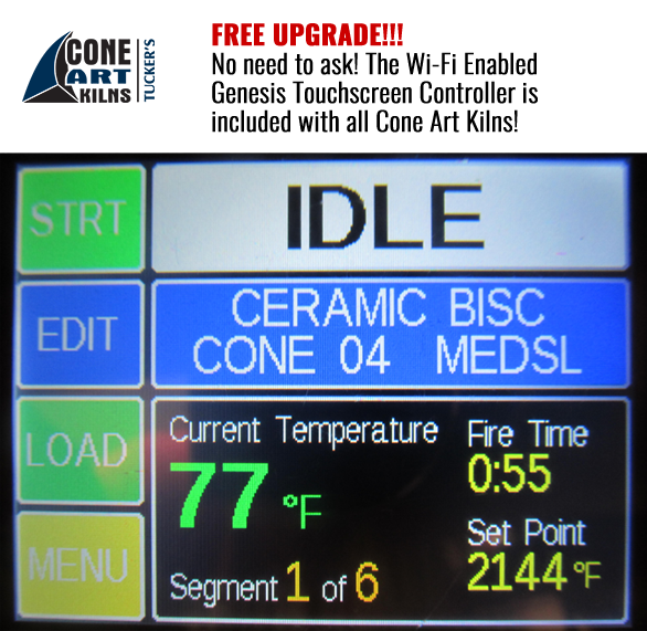 Free Upgrade to Genesis Wi-Fi Touchscreen Controller for all Cone Art Kilns in India - Bhoomi Pottery
