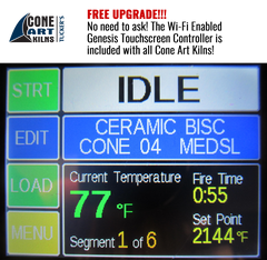 Free Upgrade to Genesis Wi-Fi Touchscreen Controller for all Cone Art Kilns in India - Bhoomi Pottery
