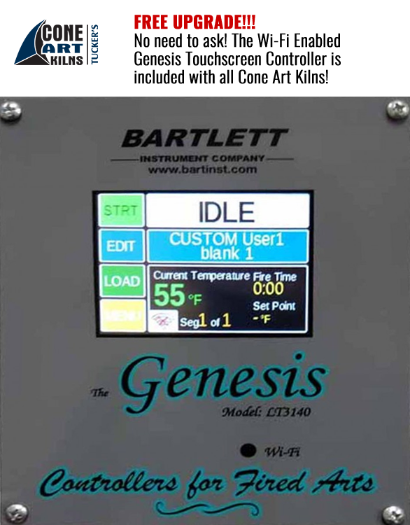 Free Upgrade to Genesis Wi-Fi Touchscreen Controller for all Cone Art Kilns in India - Bhoomi Pottery