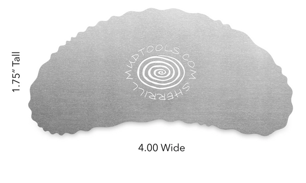 Buy Mudtools Bean Drawing Rib Edge 2 for sale in India - Bhoomi Pottery