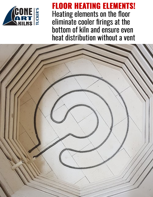 Floor Heating Elements on Cone Art Kilns sold in India - Bhoomi Pottery