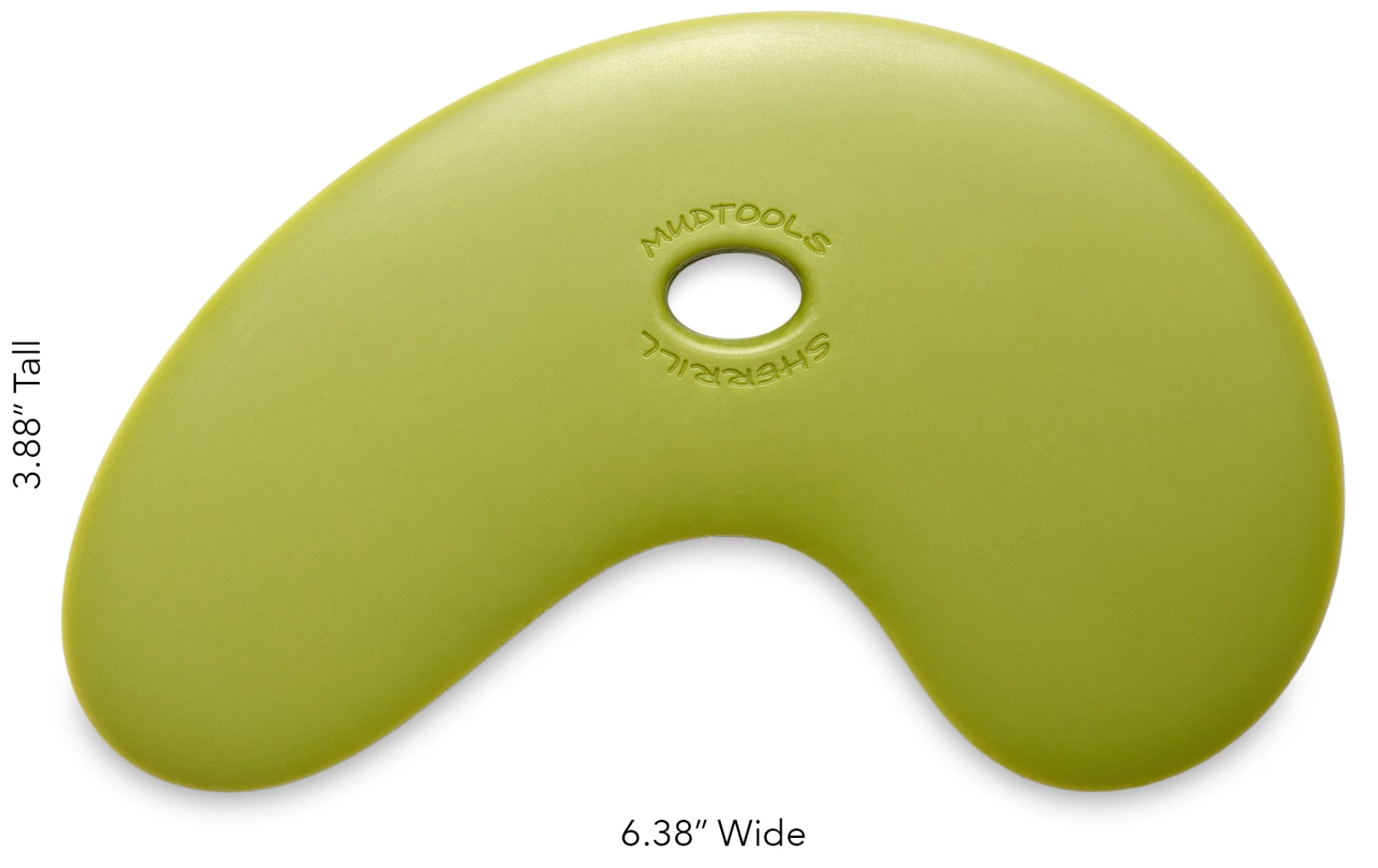 Buy Mud Tools Large Bowl Polymer Rib Green Medium for sale in India - Bhoomi Pottery