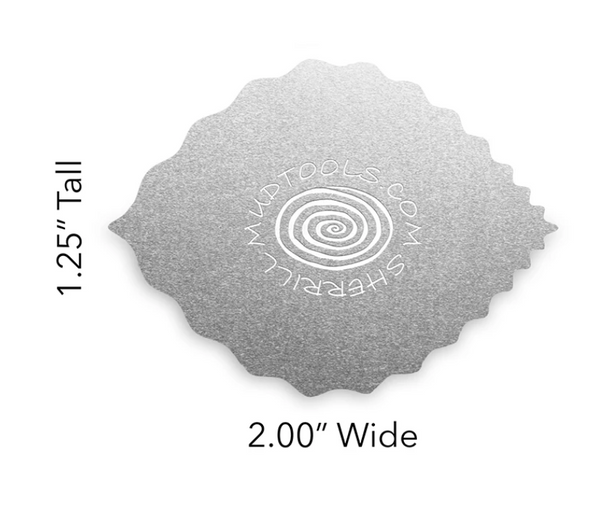 Buy Mudtools Leaf Drawing Rib Edge 2 for sale in India - Bhoomi Pottery