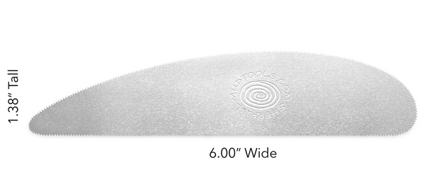 uy Mudtools Long Scraper Rib 24 Teeth Extra Fine for sale in India - Bhoomi Pottery
