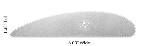 uy Mudtools Long Scraper Rib 12 Teeth Regular Fine for sale in India - Bhoomi Pottery