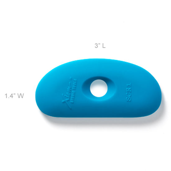 Xiem Clay Rib Firm Silicone 1 - Blue SCR1-B-10201 for sale in India - Bhoomi Pottery