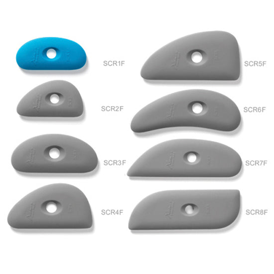 Xiem Clay Rib Firm Silicone 1 - Blue SCR1-B-10201 for sale in India - Bhoomi Pottery