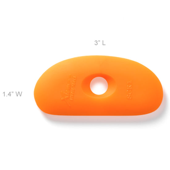 Xiem Clay Rib Soft Silicone 1 - Orange SCR1-O-10193 for sale in India - Bhoomi Pottery