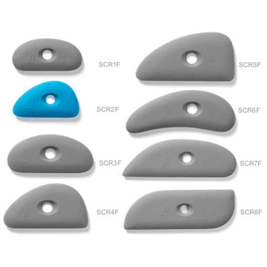 Xiem Clay Rib Firm Silicone 2 - Blue SCR2-O-10194 for sale in India - Bhoomi Pottery