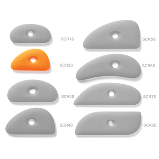 Xiem Clay Rib Soft Silicone 2 - Orange SCR2-O-10194 for sale in India - Bhoomi Pottery