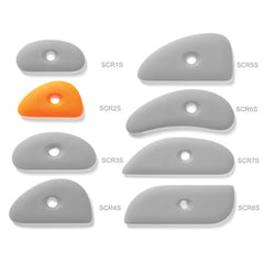 Xiem Clay Rib Soft Silicone 2 - Orange SCR2-O-10194 for sale in India - Bhoomi Pottery