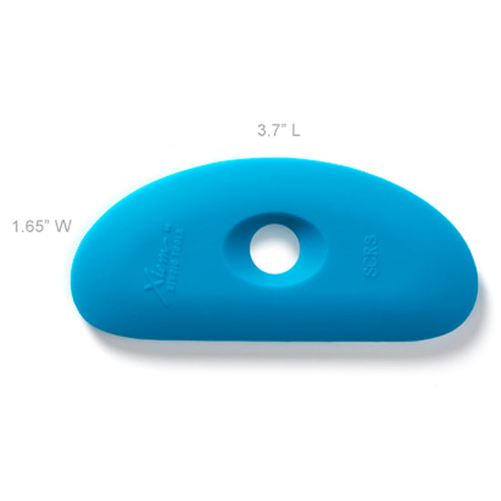 Xiem Clay Rib Firm Silicone 3 - Blue SCR3-B-10203 for sale in India - Bhoomi Pottery