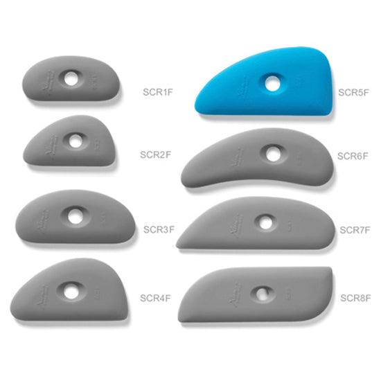 Xiem Clay Rib Firm Silicone 5 - Blue SCR5-B-10205 for sale in India - Bhoomi Pottery