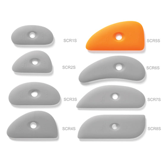 Xiem Clay Rib Soft Silicone 5 - Orange SCR5-O-10197 for sale in India - Bhoomi Pottery
