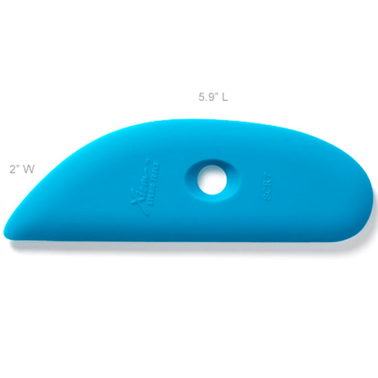 Xiem Clay Rib Firm Silicone 7 - Blue SCR7-B-10207 for sale in India - Bhoomi Pottery