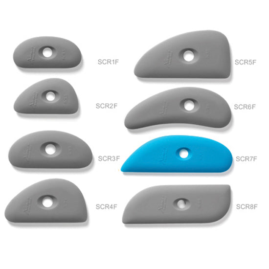 Xiem Clay Rib Firm Silicone 7 - Blue SCR7-B-10207 for sale in India - Bhoomi Pottery