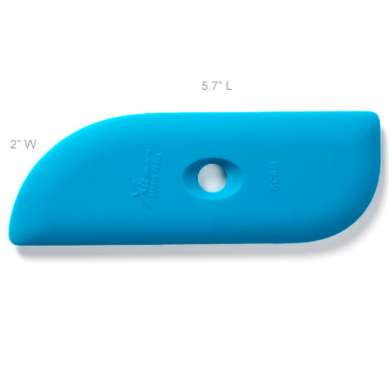 Xiem Clay Rib Firm Silicone 8 - Blue SCR8-B-10208 for sale in India - Bhoomi Pottery