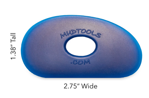 Buy Mud Tools Shape 0 Polymer Rib Blue Firm for sale in India - Bhoomi Pottery