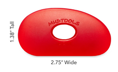 Buy Mud Tools Shape 0 Polymer Rib Red for sale in India - Bhoomi Pottery