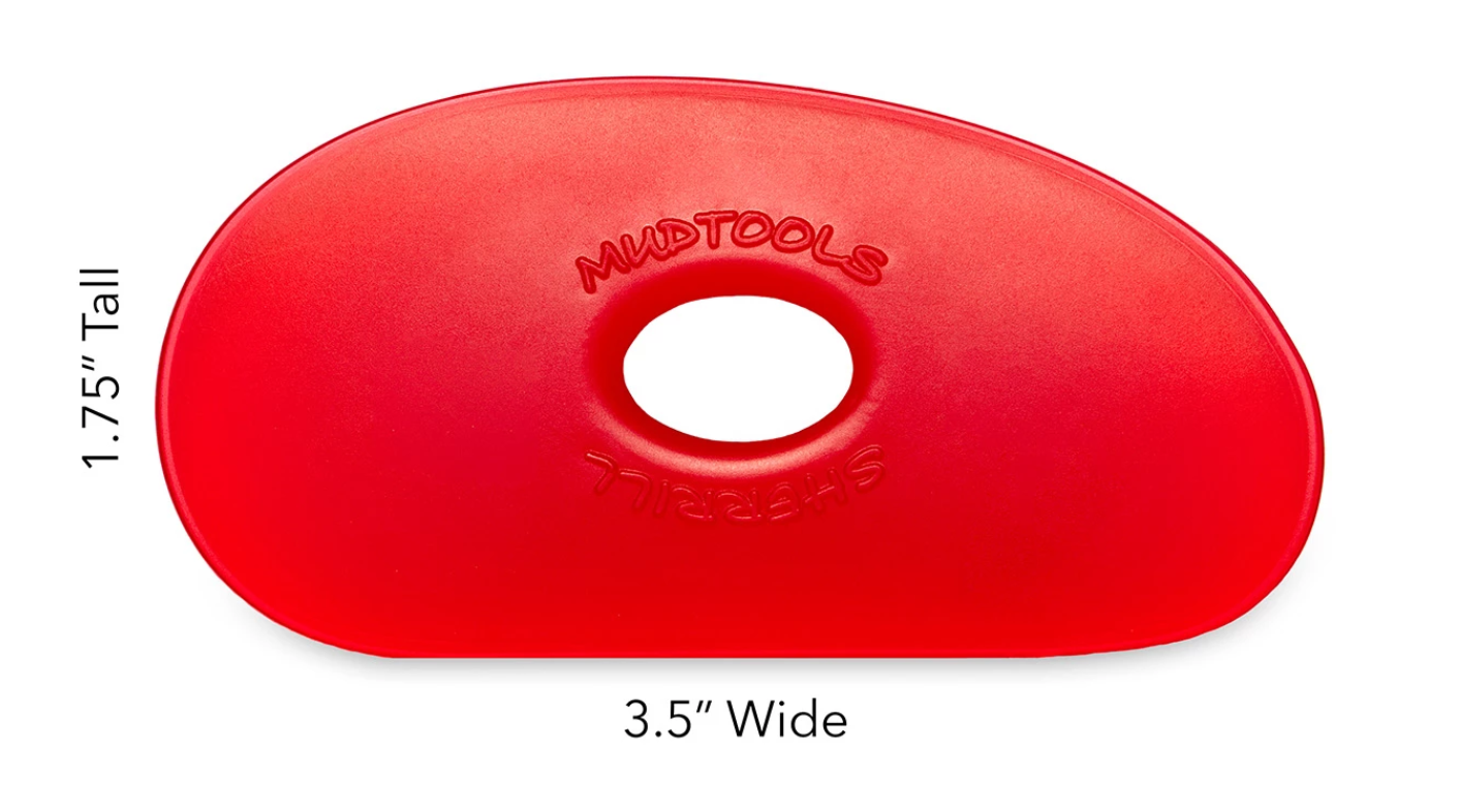 Buy Mud Tools Shape 1 Polymer Rib Red for sale in India - Bhoomi Pottery