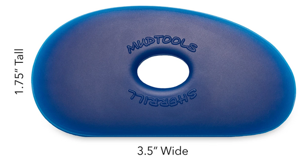 Buy Mud Tools Shape 1 Polymer Rib Blue Firm for sale in India - Bhoomi Pottery