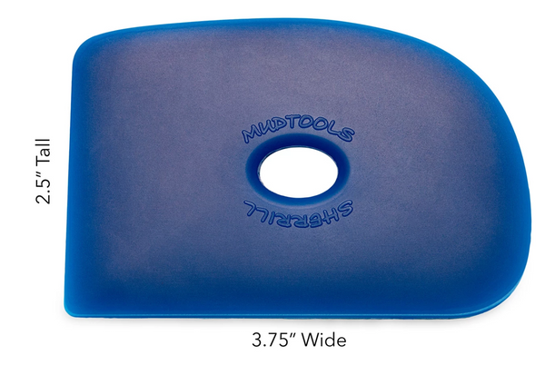Buy Mud Tools Shape 2 Polymer Rib Blue Firm for Sale in India - Bhoomi Pottery