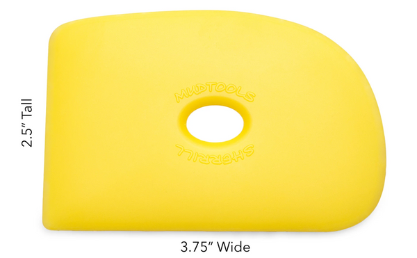 Buy Mud Tools Shape 2 Polymer Rib Yellow Soft for Sale in India - Bhoomi Pottery
