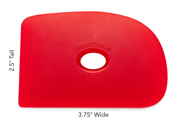 Buy Mud Tools Shape 2 Polymer Rib Red for sale in India - Bhoomi Pottery