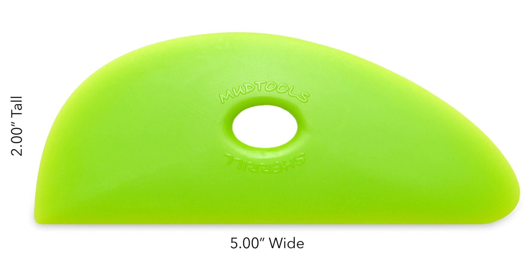 Buy Mud Tools Shape 2 Polymer Rib Green Medium for Sale in India - Bhoomi Pottery