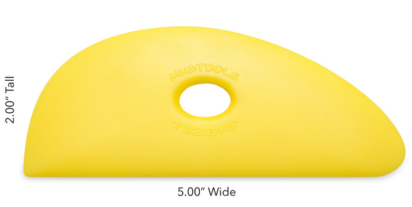 Buy Mud Tools Shape 2 Polymer Rib Yellow Soft for Sale in India - Bhoomi Pottery