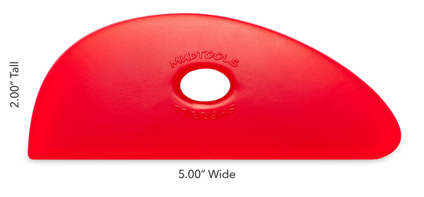 Buy Mud Tools Shape 2 Polymer Rib Red for Sale in India - Bhoomi Pottery