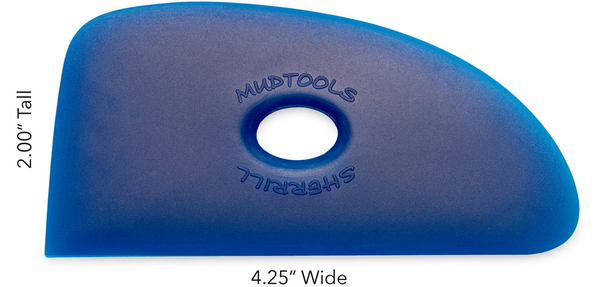 Buy Mud Tools Shape 4 Polymer Rib Blue Firm for sale in India - Bhoomi Pottery