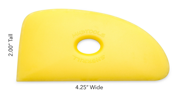 Buy Mud Tools Shape 4 Polymer Rib Yellow Soft for sale in India - Bhoomi Pottery