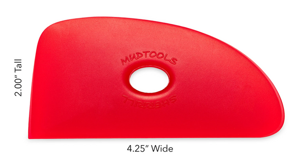 Buy Mud Tools Shape 4 Polymer Rib Red for sale in India - Bhoomi Pottery