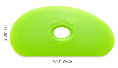 Buy Mud Tools Shape 5 Polymer Rib Green Medium for sale in India - Bhoomi Pottery