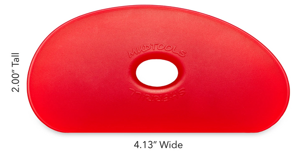 Buy Mud Tools Shape 5 Polymer Rib Red for sale in India - Bhoomi Pottery