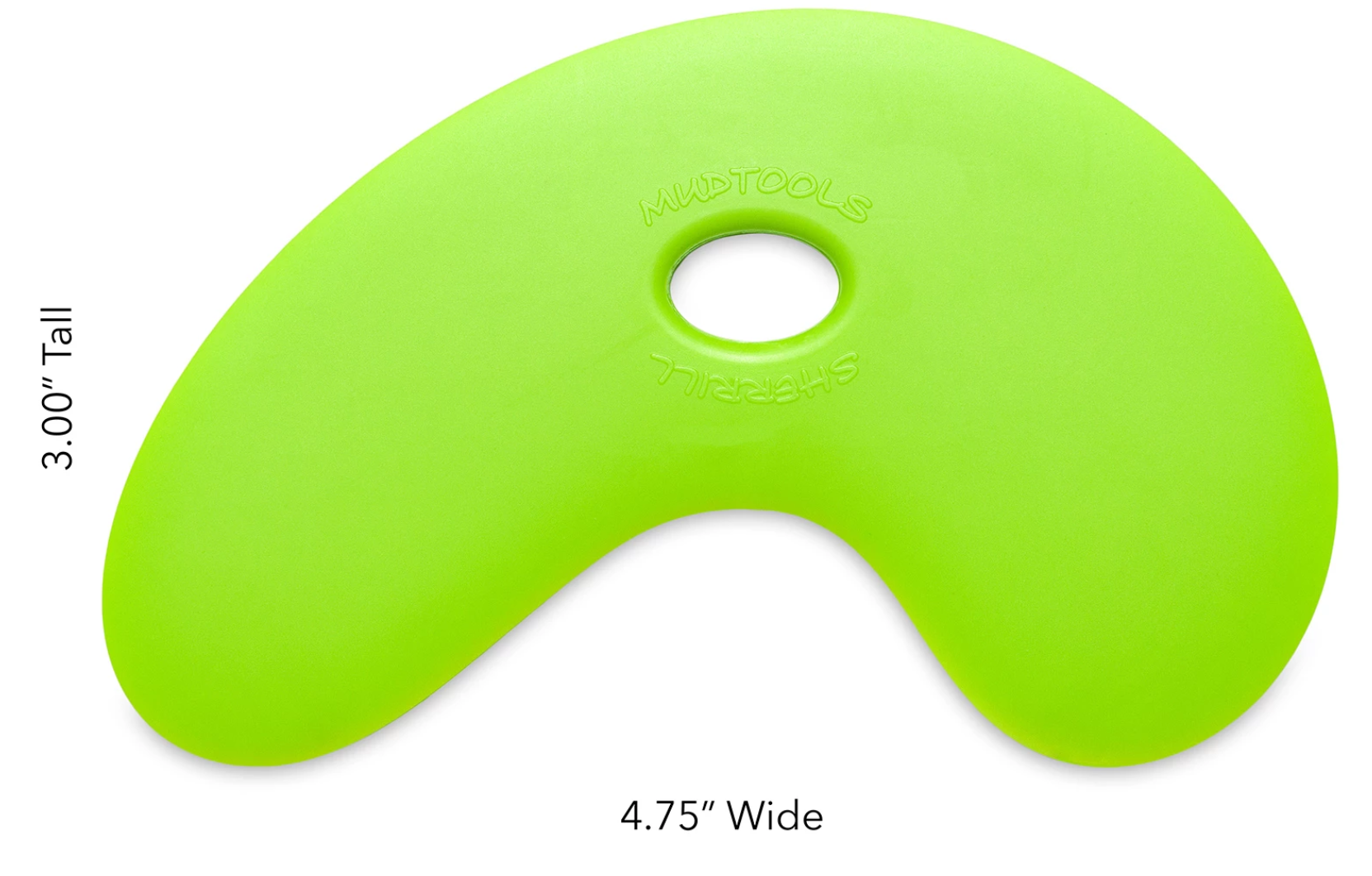 Buy Mud Tools Small Bowl Polymer Rib Green Medium for sale in India - Bhoomi Pottery