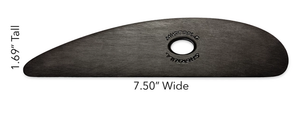 Buy Mud Tools Small Platter Rib Black Extra Firm for sale in India - Bhoomi Pottery
