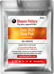 Artha Pottery Stain 3022 Pink (M) 100 gms for sale in India - Bhoomi Pottery